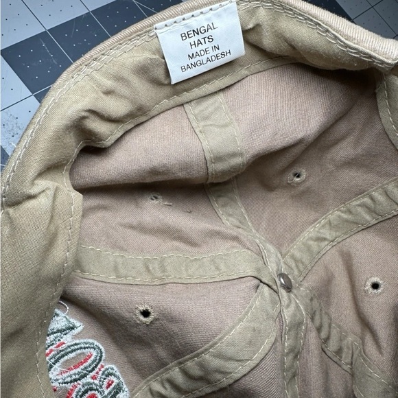 New Orleans Bourbon Street Hat Cap, Vintage, Nola Style, Tan And Olive,‎ 90s - Picture 8 of 13